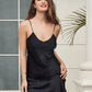 ELEGANZA - Adjustable silk nightdress with adjustable straps for women