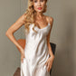 ELEGANZA - Adjustable silk nightdress with adjustable straps for women